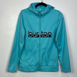 Burton Dryride WB Scoop Zip Up Hoodie Jacket In Blu-ray Size M
